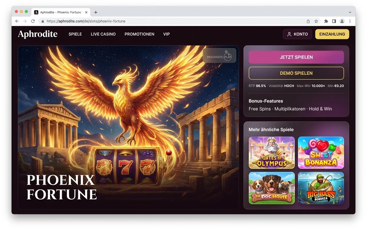Slot-Spotlight: Ein konkretes Beispiel – Aphrodite